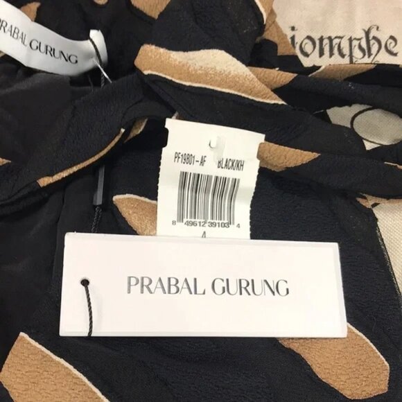 Prabal Gurung Animal Print Tie Neck Blouse - Picture 9 of 11